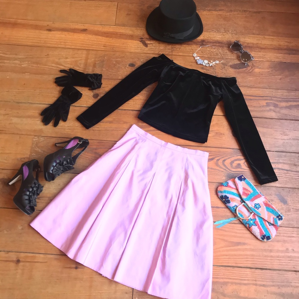 🥂 Scott McClintock Velvet Off The Shoulder Top